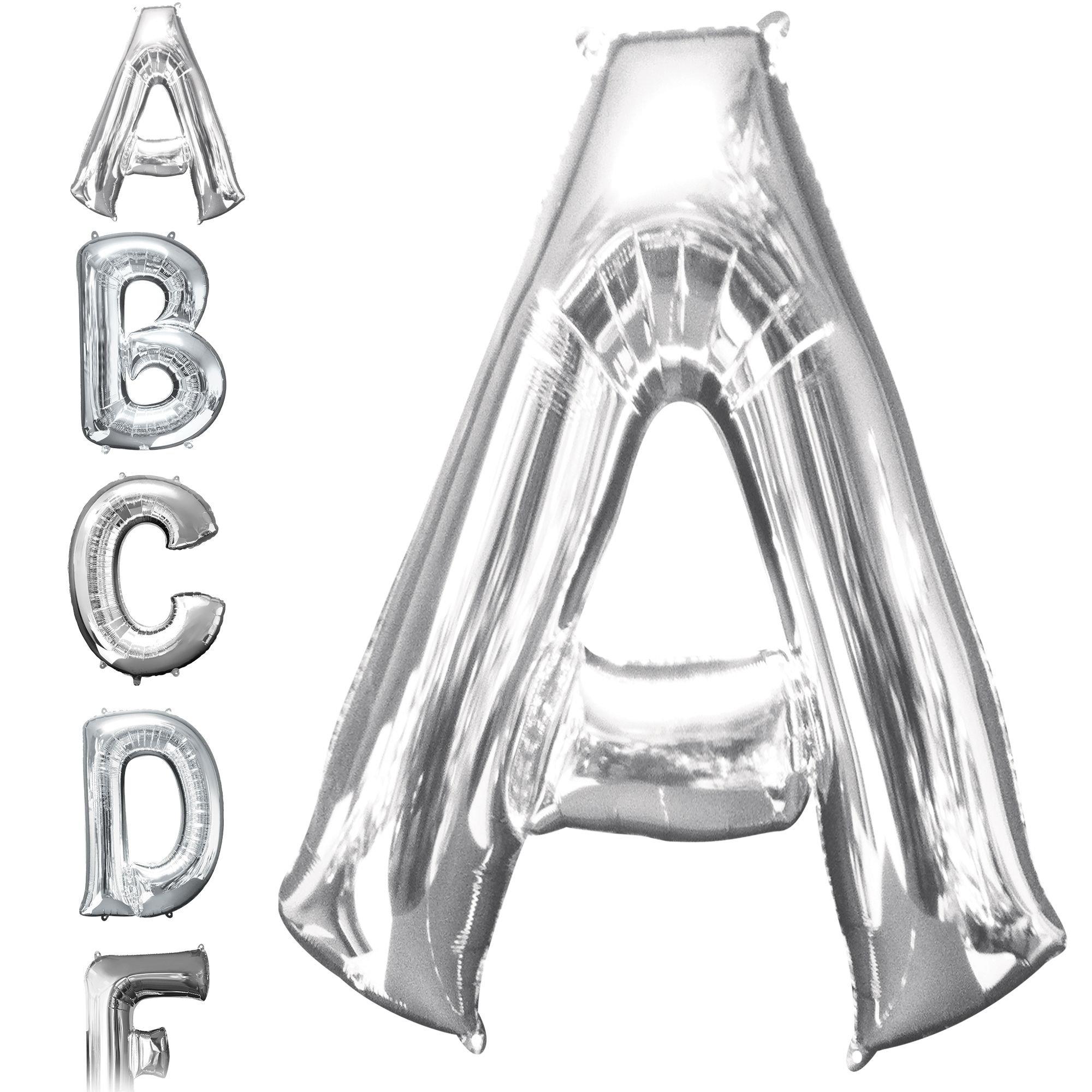 Silver foil on sale letter balloons